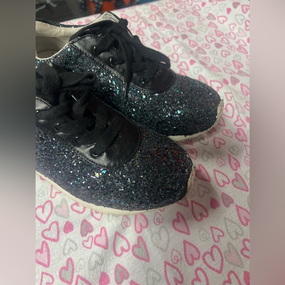 Stuart Weitzman Navy Glitter Sneakers in size 4 - Picture 10 of 10